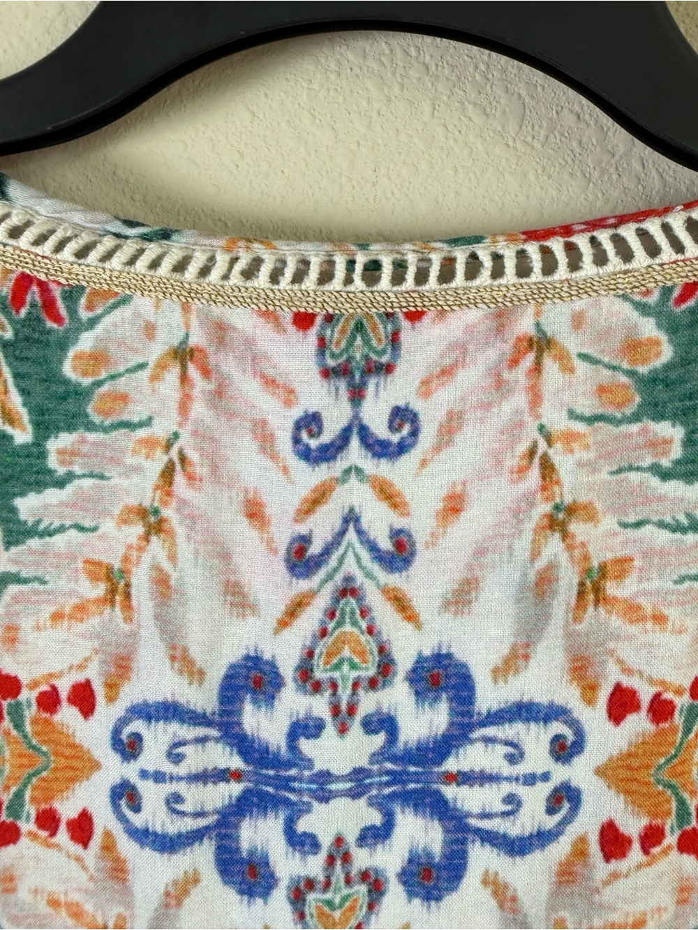 Soft Surroundings Ipanema Embroidered Beaded Caftan Maxi dress in  Rio Rainbow - Picture 11 of 16
